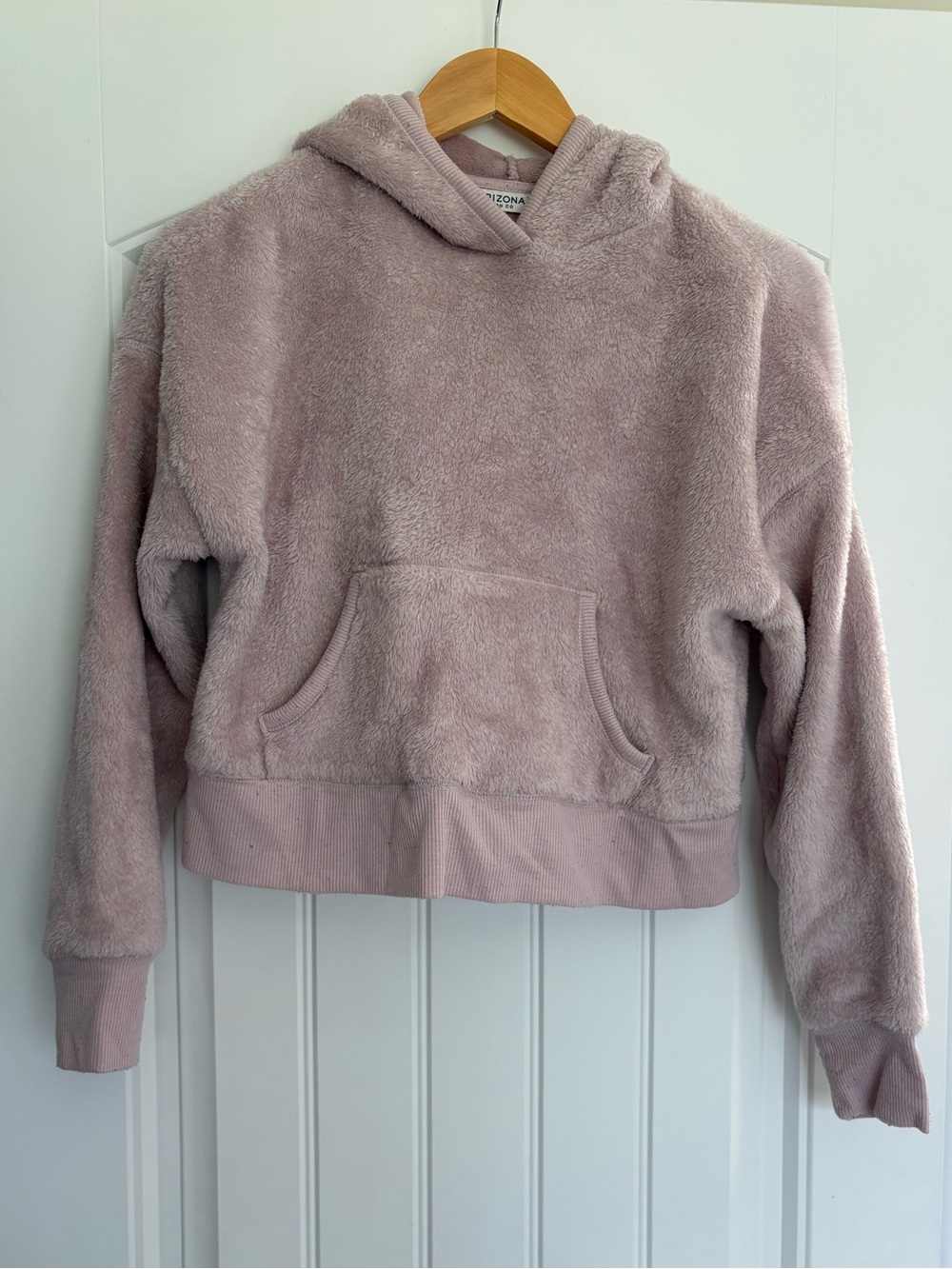 Arizona Jean Company Soft Plush Hooded Pullover - light purple